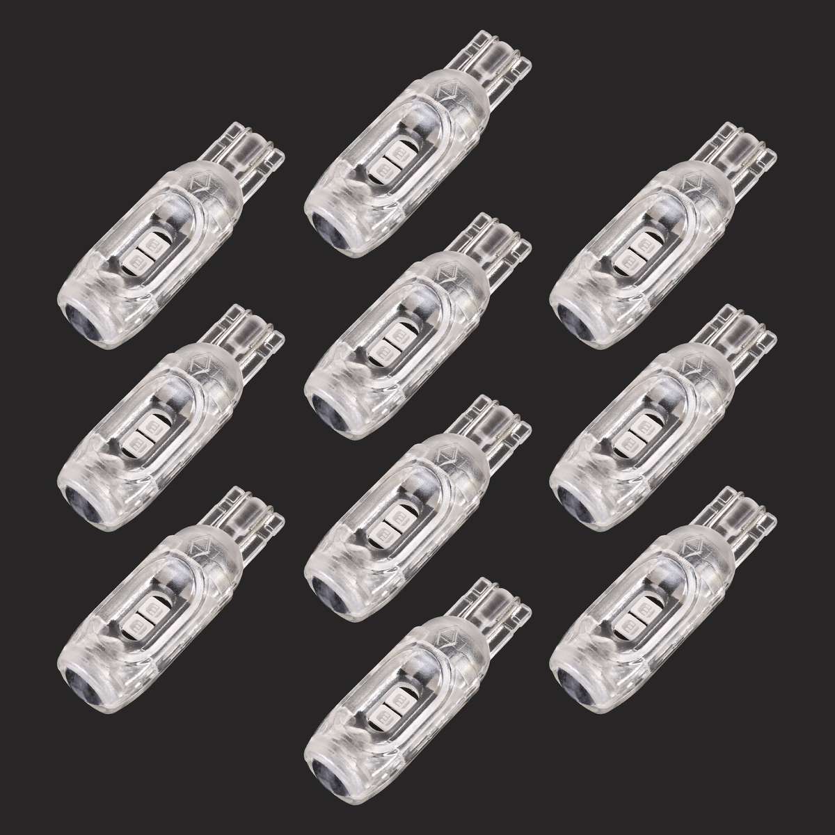 10 PCS T10 DC12V / 1W Car Clearance Light 5LEDs SMD-3030 Lamp Beads (Ice Blue Light)