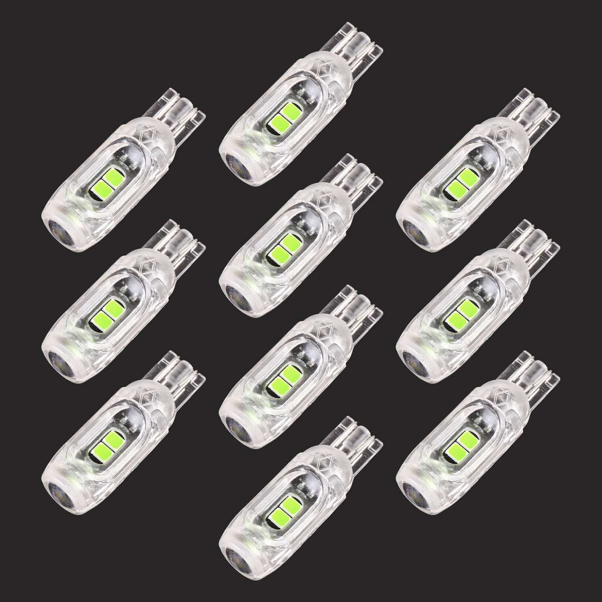 10 PCS T10 DC12V / 1W Car Clearance Light 5LEDs SMD-3030 Lamp Beads (Ice Blue Light)