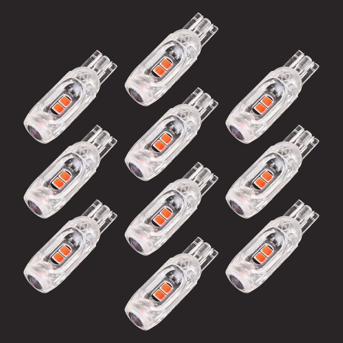 10 PCS T10 DC12V / 1W Car Clearance Light 5LEDs SMD-3030 Lamp Beads (Ice Blue Light)