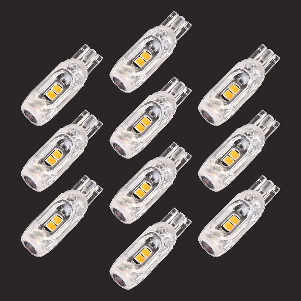 10 PCS T10 DC12V / 1W Car Clearance Light 5LEDs SMD-3030 Lamp Beads (Ice Blue Light)