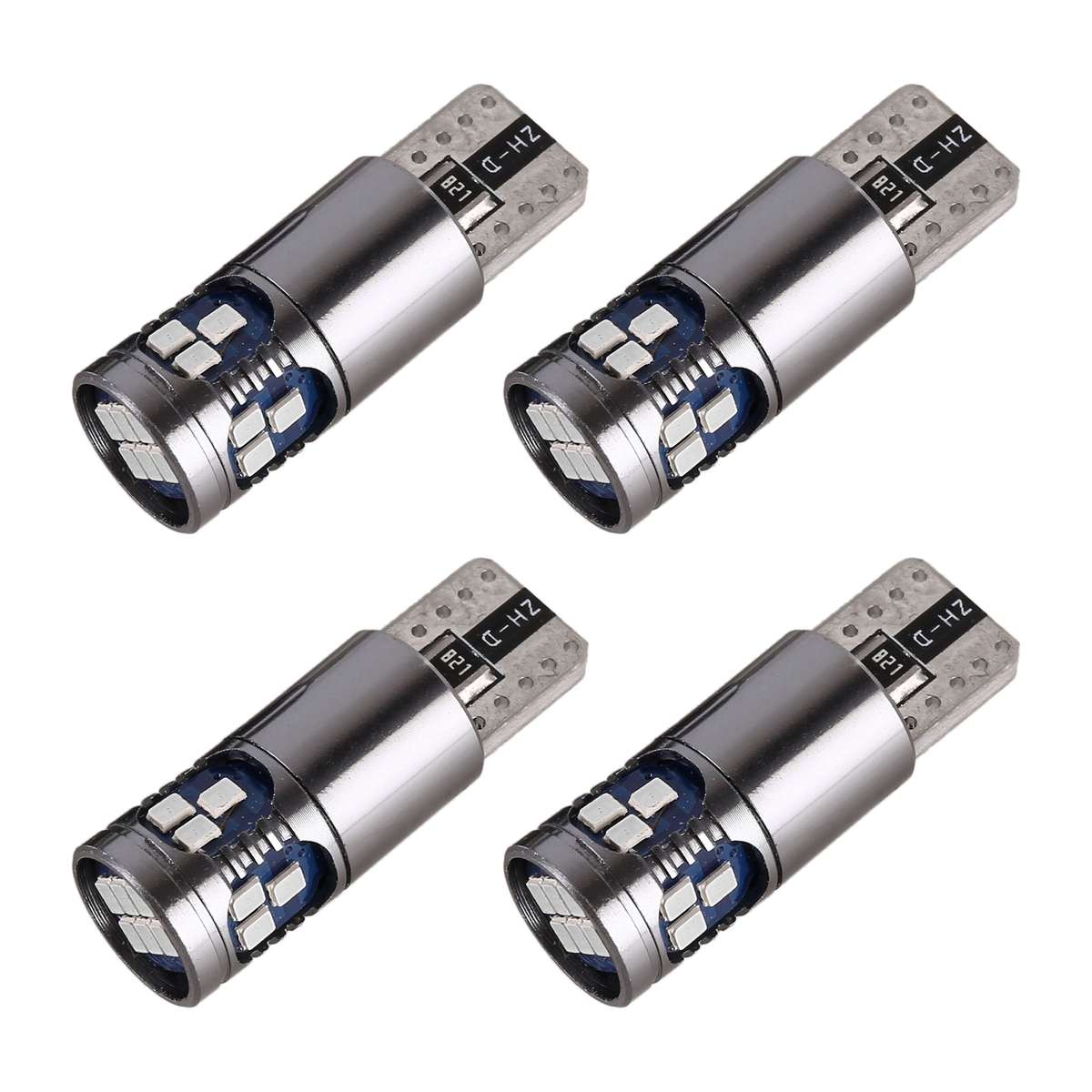 4 PCS T10 DC12V / 2.5W Car Clearance Light 18LEDs SMD-3020 Lamp Beads(Ice Blue Light)