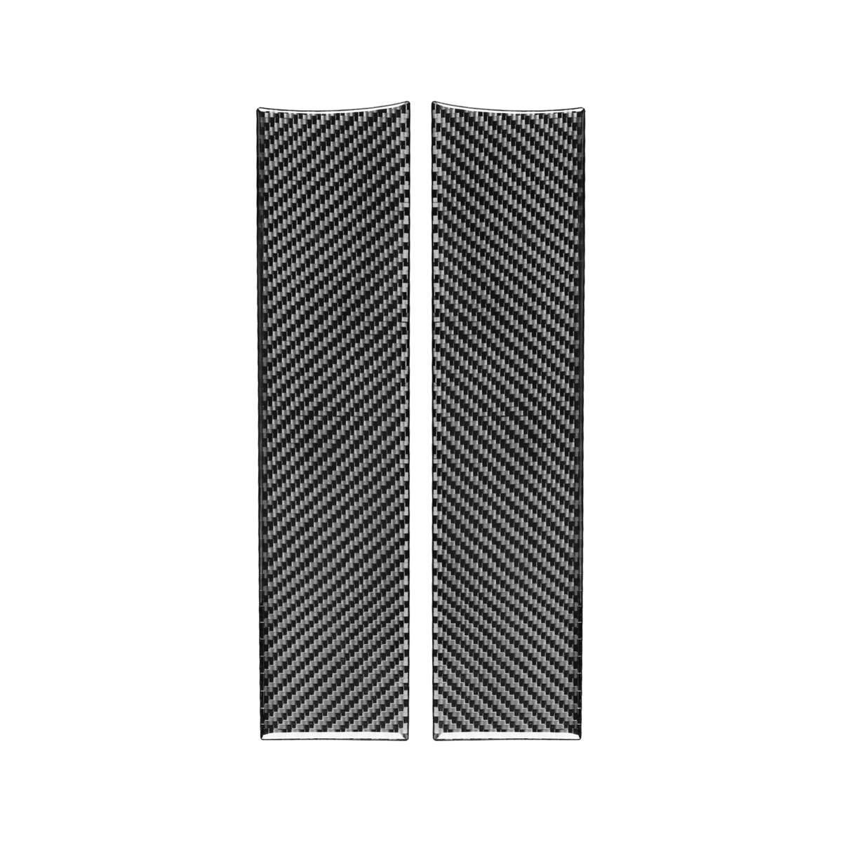 2 PCS / Set Carbon Fiber Car Armrest Box Panel Decorative Sticker for Mercedes-Benz B-Class 2019 / G
