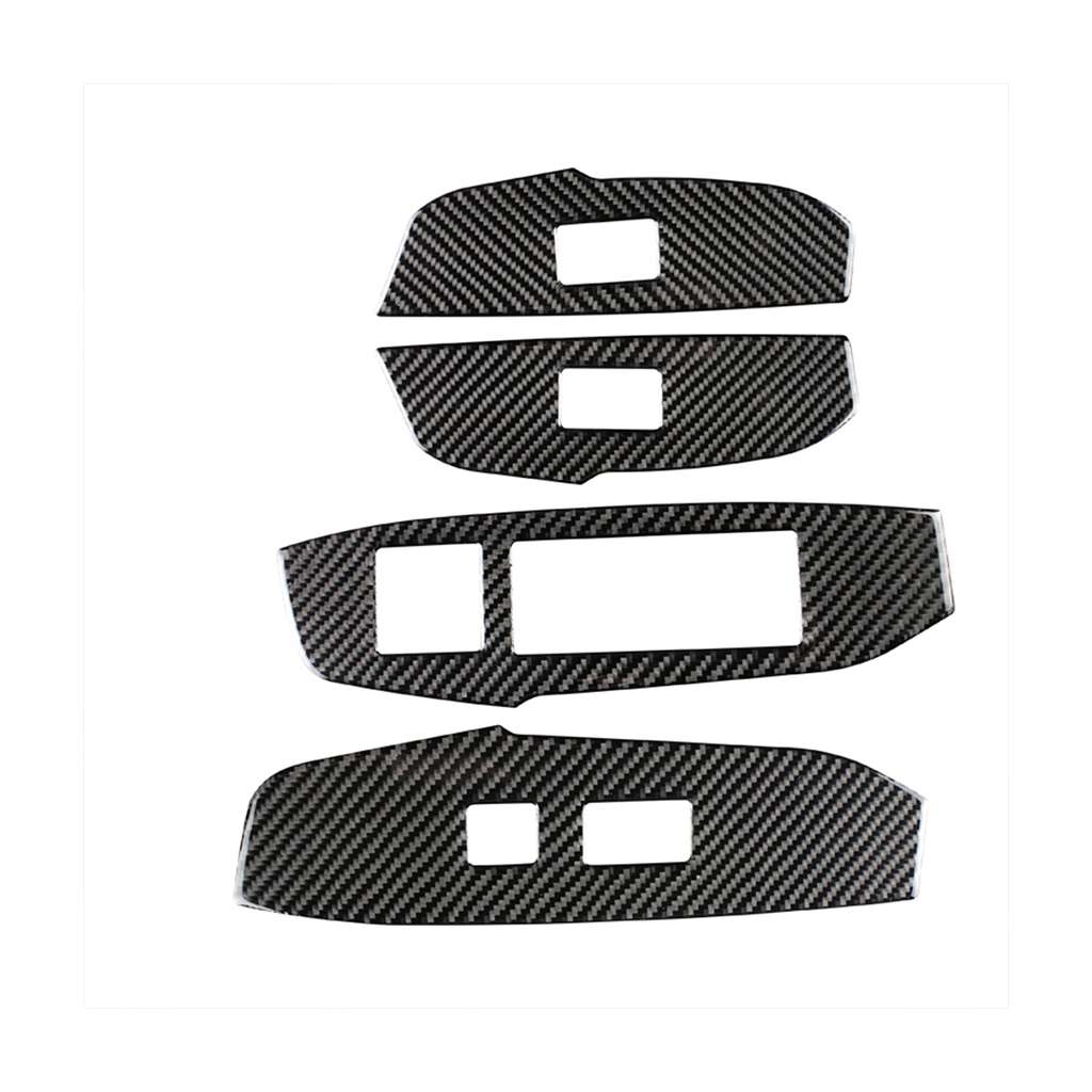 Car Carbon Fiber Window Glass Lift Decorative Sticker for Lexus NX200 / 200t / 300h 2014-2021, Right