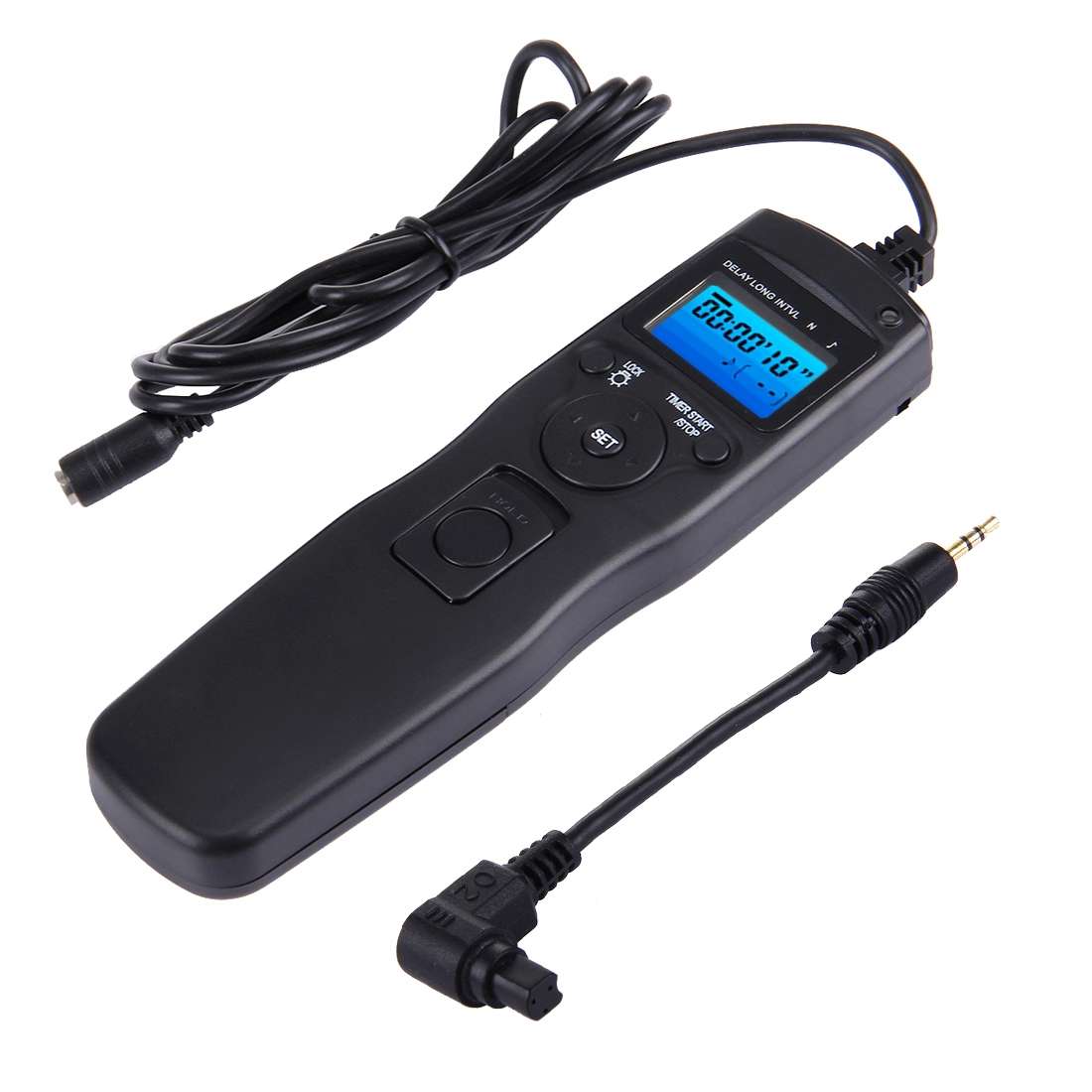 RST-7002 LCD Screen Time Lapse Intervalometer Shutter Release Digital Timer Remote Controller with C