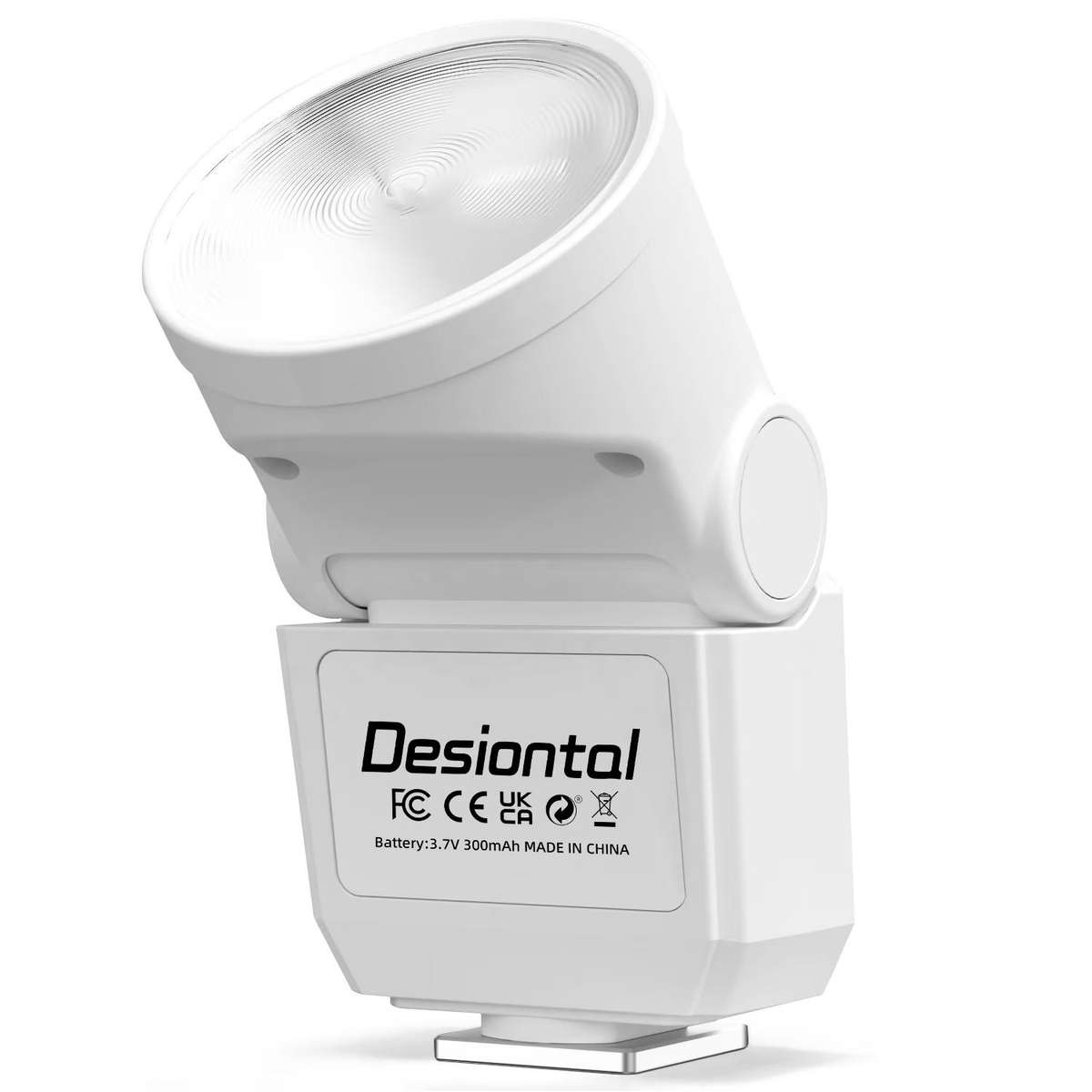 Desiontal F02 Mini On-Camera Flash Light Speedlite for Mirrorless Cameras (Black)