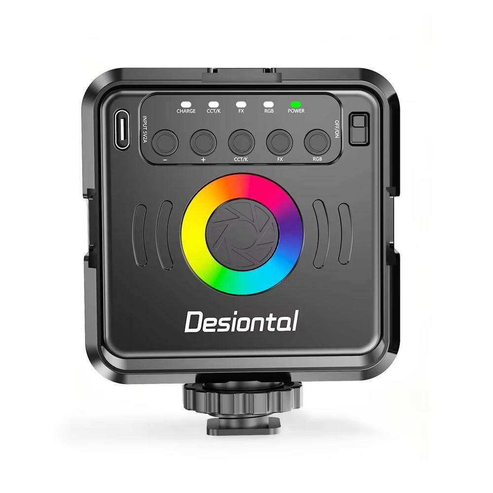 Desiontal iReal-X2 Portable RGB Photography Light (Black)