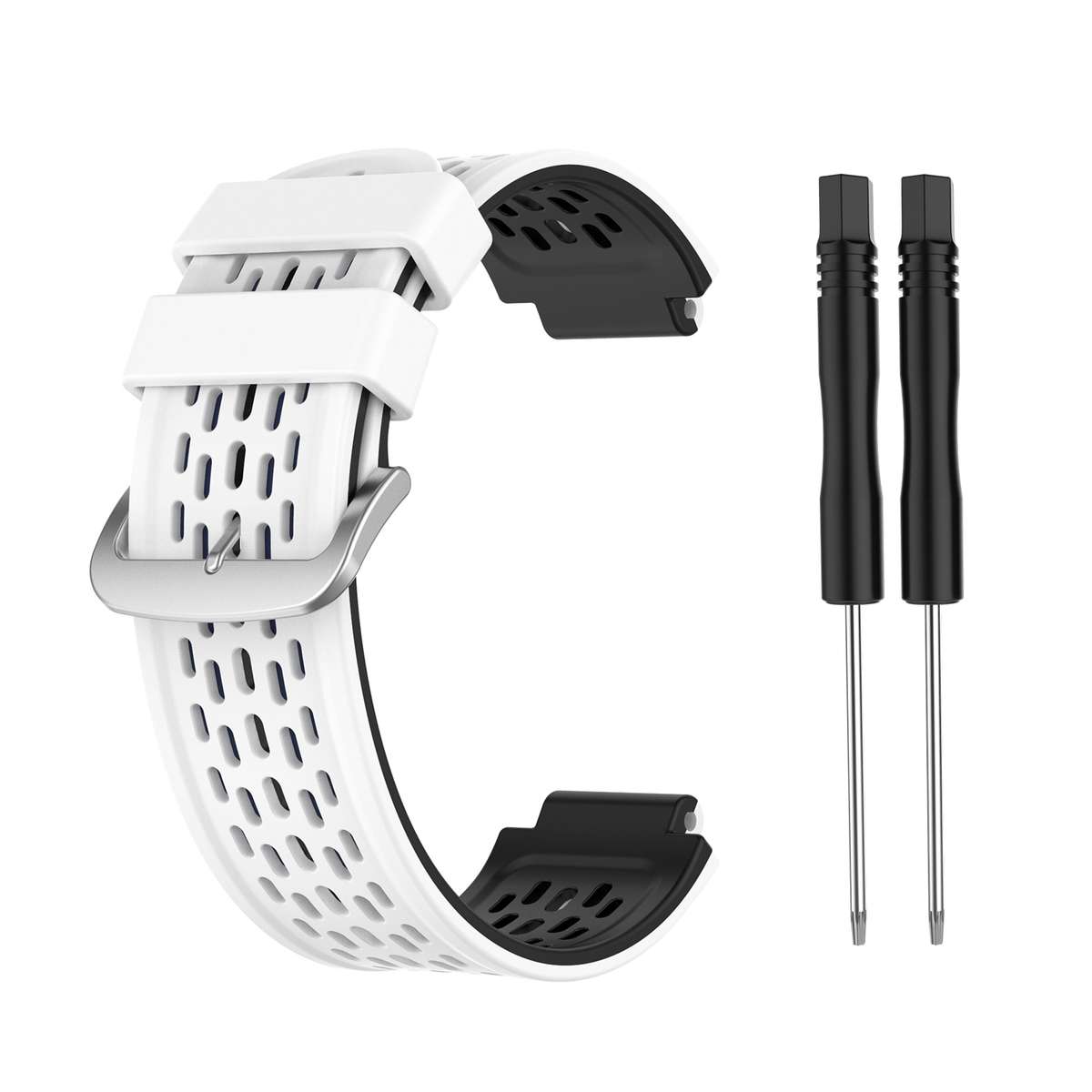 For Garmin Approach S2 / S4 Two-color Silicone Watch Band(Black Yellow)
