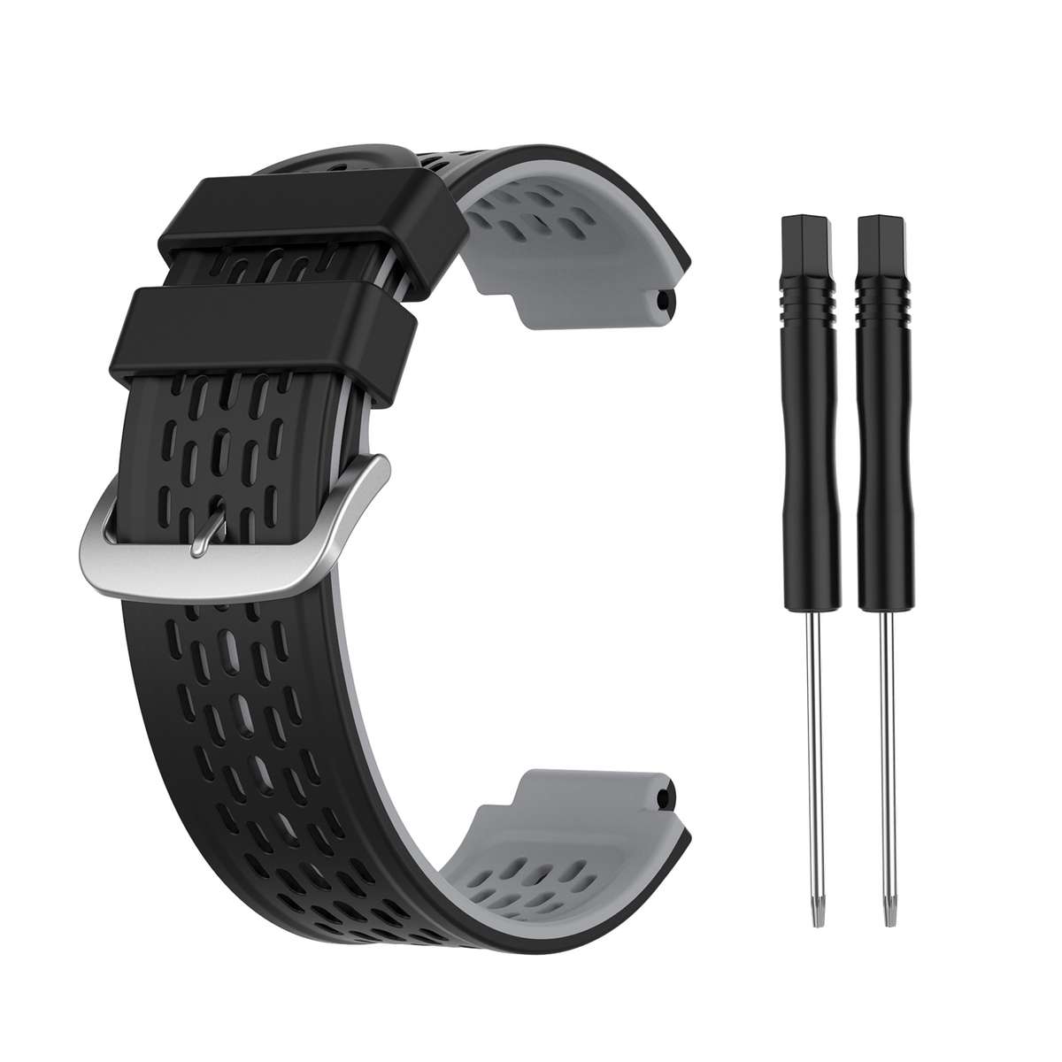 For Garmin Approach S2 / S4 Two-color Silicone Watch Band(Black Yellow)