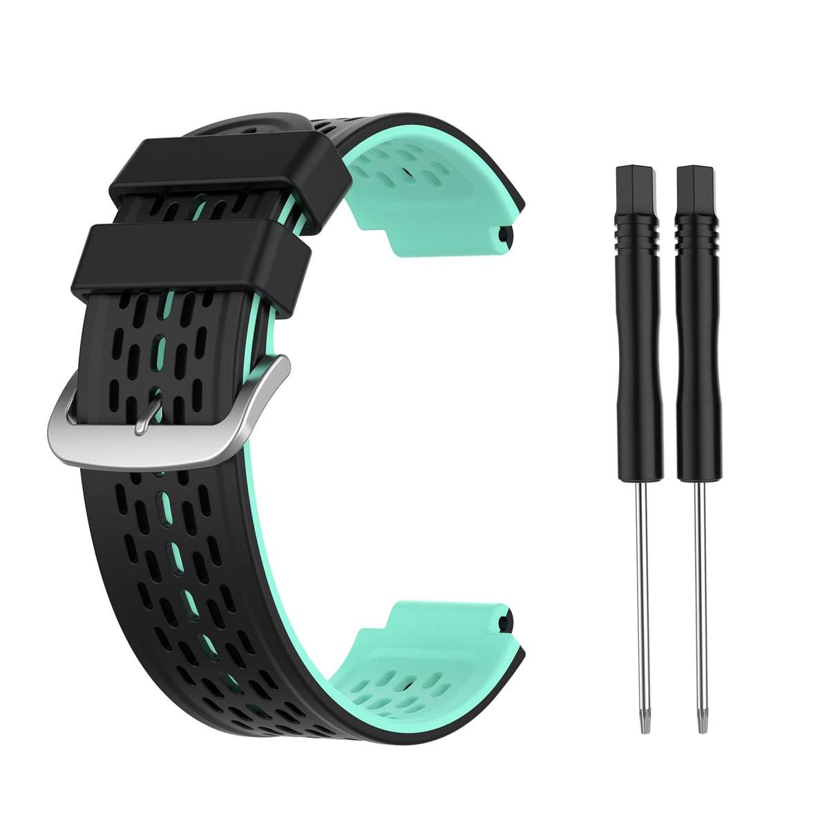 For Garmin Approach S2 / S4 Two-color Silicone Watch Band(Black Yellow)