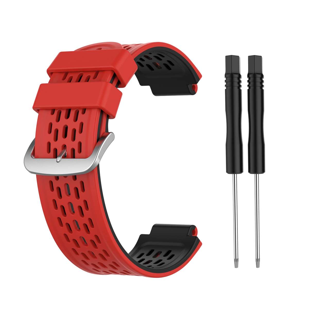 For Garmin Approach S2 / S4 Two-color Silicone Watch Band(Black Yellow)