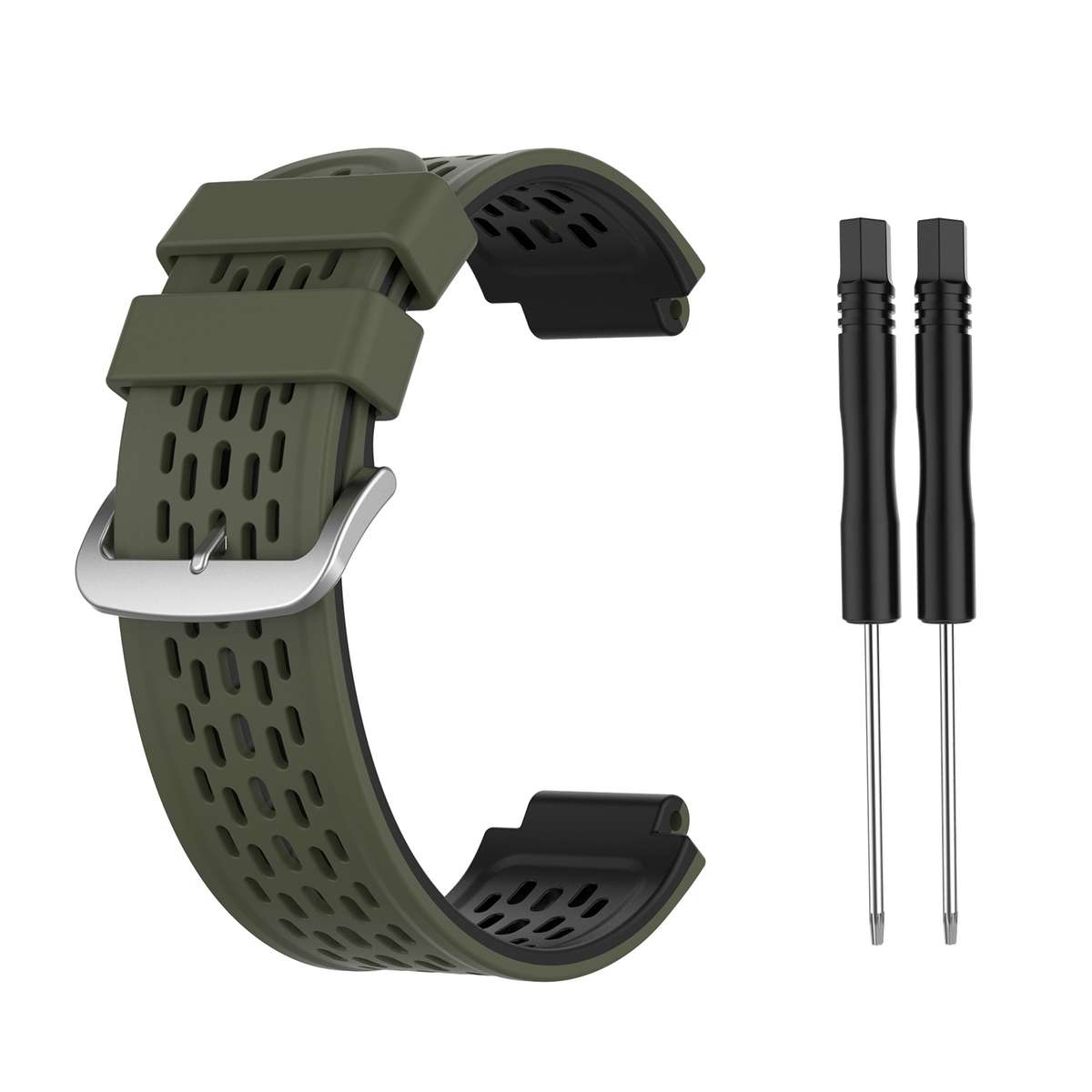 For Garmin Approach S2 / S4 Two-color Silicone Watch Band(Black Yellow)