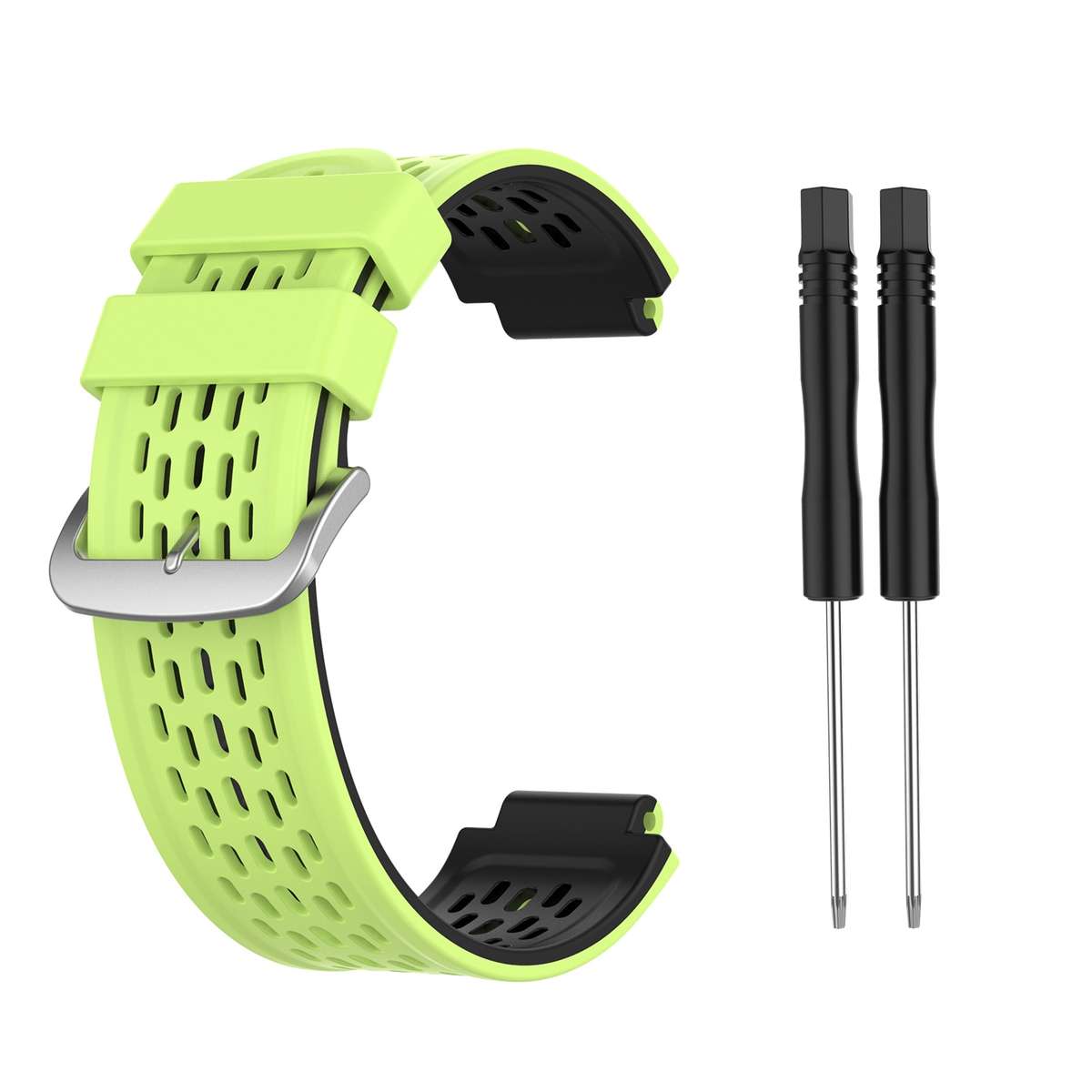 For Garmin Approach S2 / S4 Two-color Silicone Watch Band(Black Yellow)