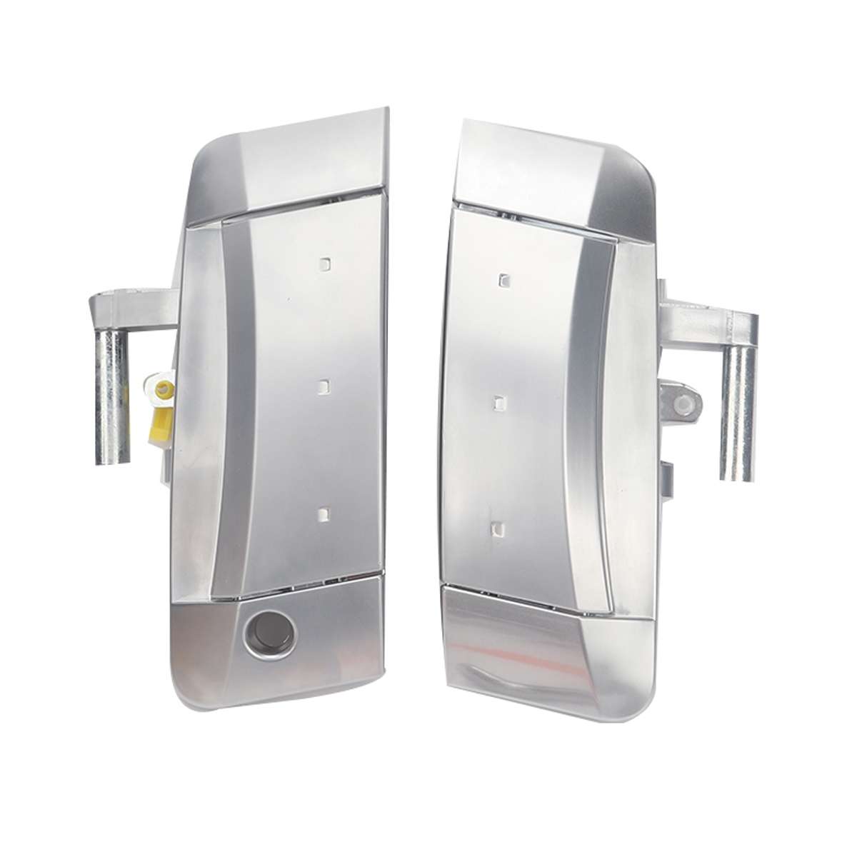 1 Pair Car Front Door Outside Handle 80607-CD41E+80606-CD01E for Nissan 350Z 2003-2009(Silver)