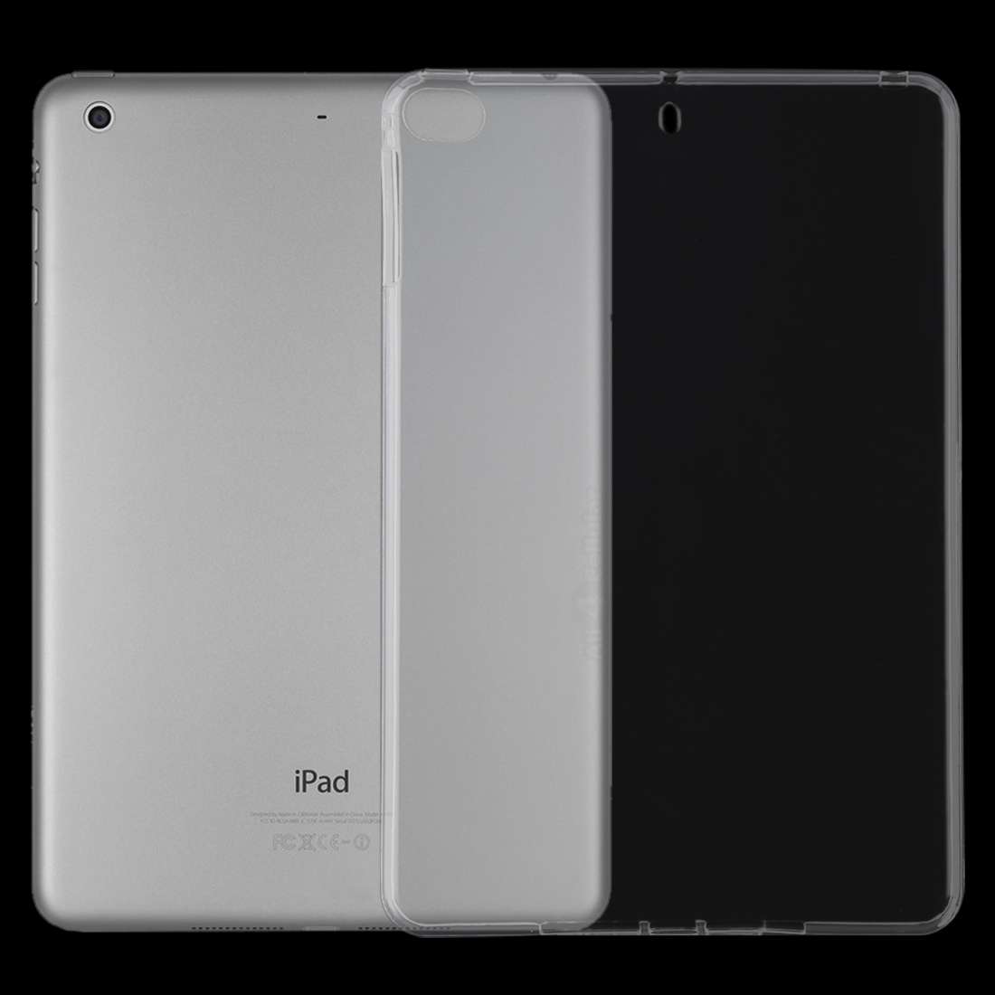 For iPad mini 4 / 5 0.75mm Ultrathin Transparent TPU Soft Protective Case