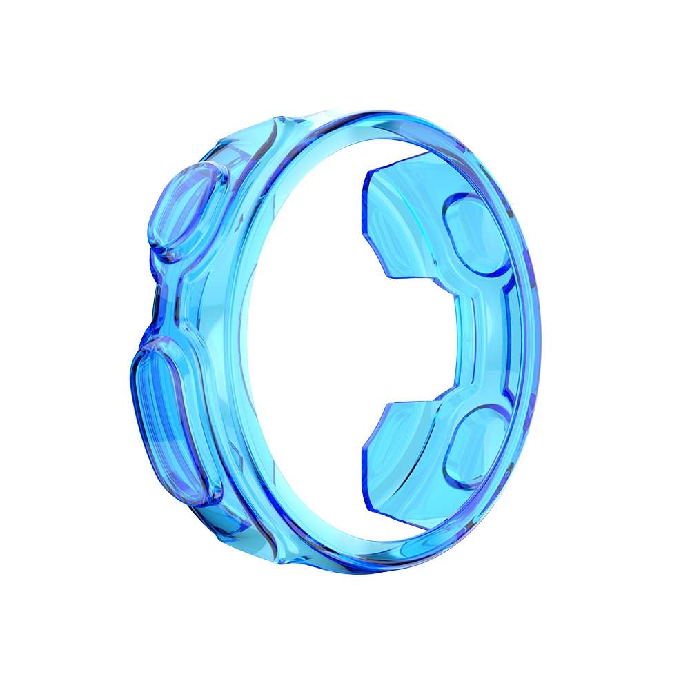 For Garmin Forerunner 35 / 30 TPU Half-pack Candy Color Protective Case(Transparent Orange)