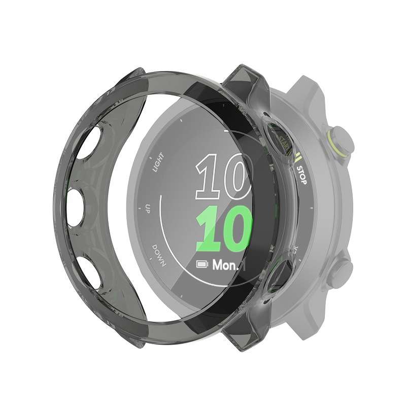 For Garmin Forerunner 158 / 55 Half Coverage Hollowed TPU Protective Case(Transparent White)