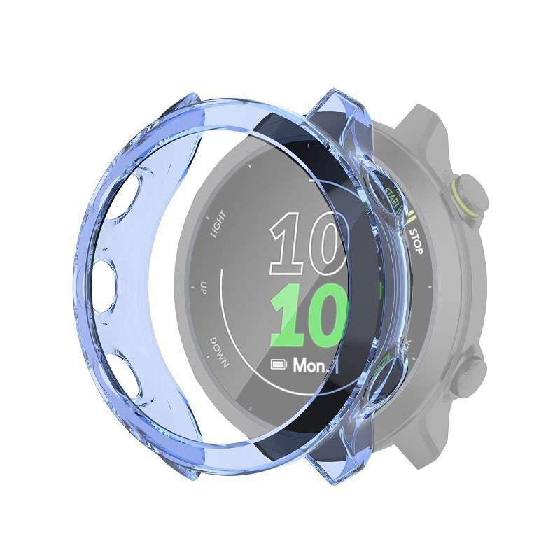 For Garmin Forerunner 158 / 55 Half Coverage Hollowed TPU Protective Case(Transparent White)