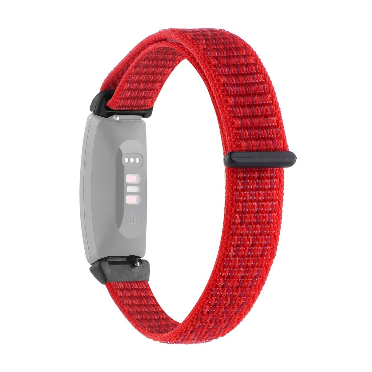 For Fitbit Inspire 2 Nylon Loop Strap Watch Band(Pink)