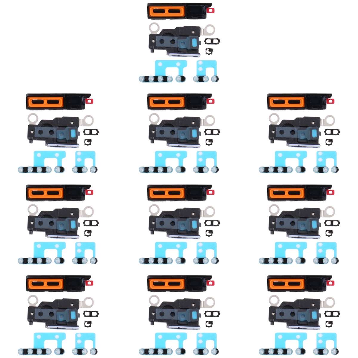 10 PCS Speaker Dustproof Mesh with Frame For iPhone 13 Pro Max(Grey)