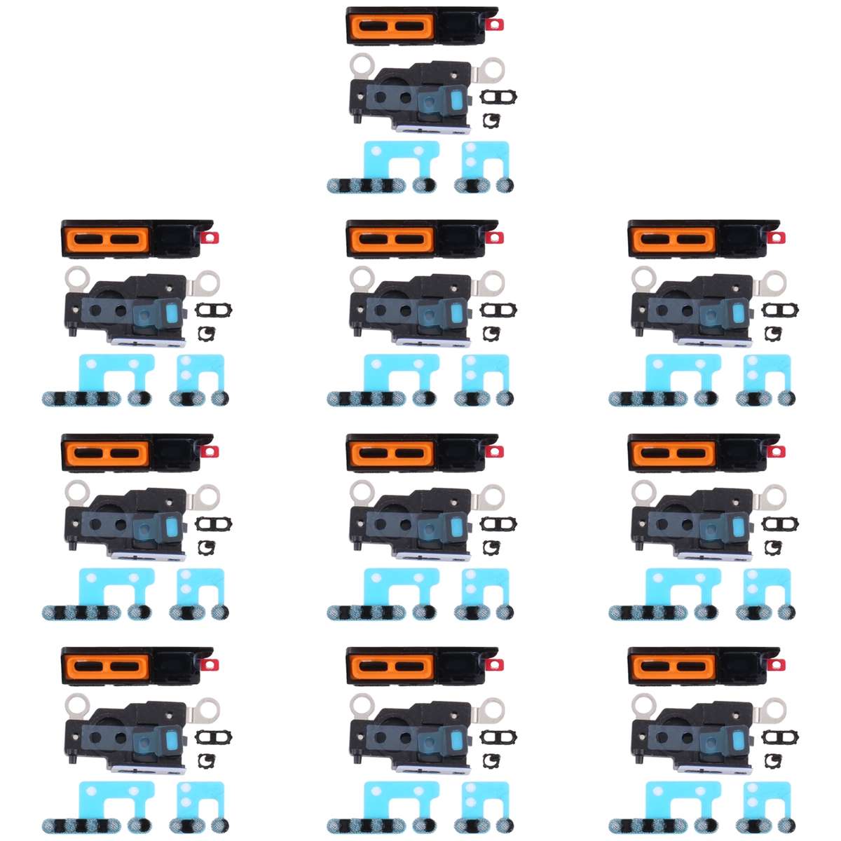 10 PCS Speaker Dustproof Mesh with Frame For iPhone 13 Pro Max(Grey)