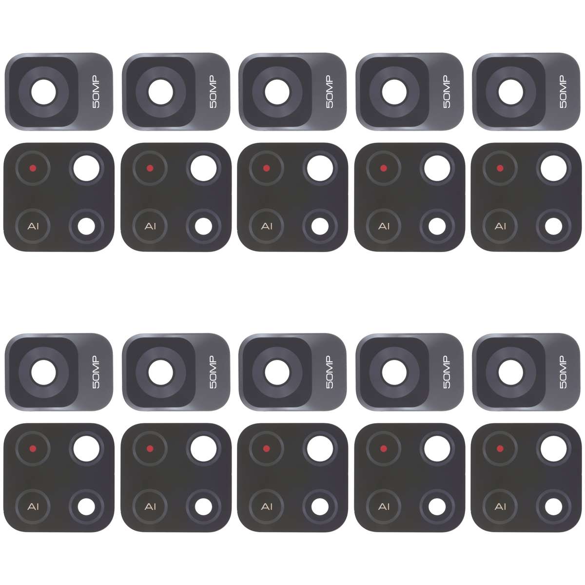 10 PCS Back Camera Lens For Xiaomi Redmi Note 11S 5G / Redmi Note 11 China / Redmi Note 11T 5G / Poc