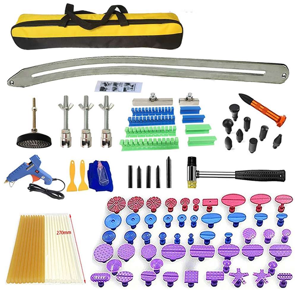N10 117 in 1 Car Paintless Dent Removal Fender Damage Repair Puller Lifter, Plug Type:Cigarette Ligh