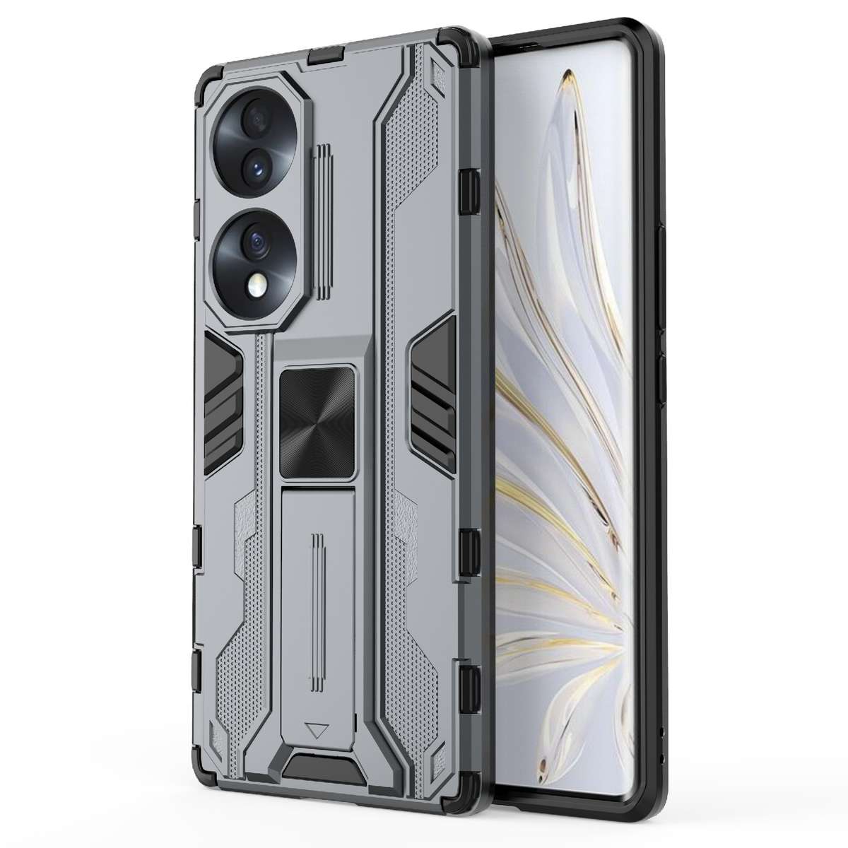 For Honor 70 5G Supersonic PC + TPU Shock-proof Protective Phone Case(Black)