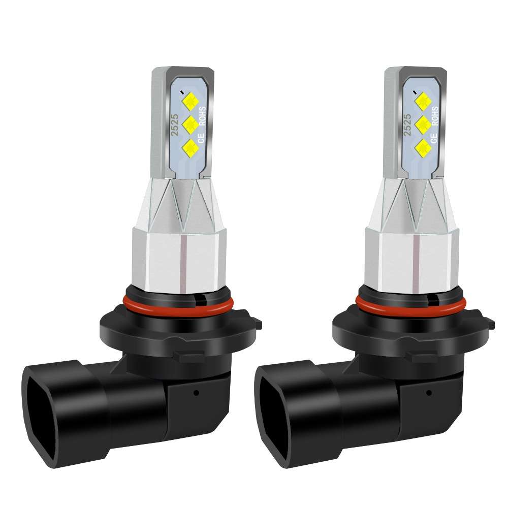 1 Pair 9006 DC 12V-24V 12W 1800LM Car LED Fog Light(White Light)