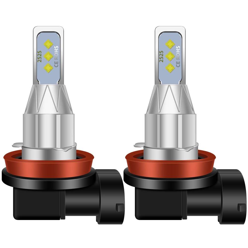 1 Pair H11 DC 12V-24V 12W 1800LM Car LED Fog Light(White Light)