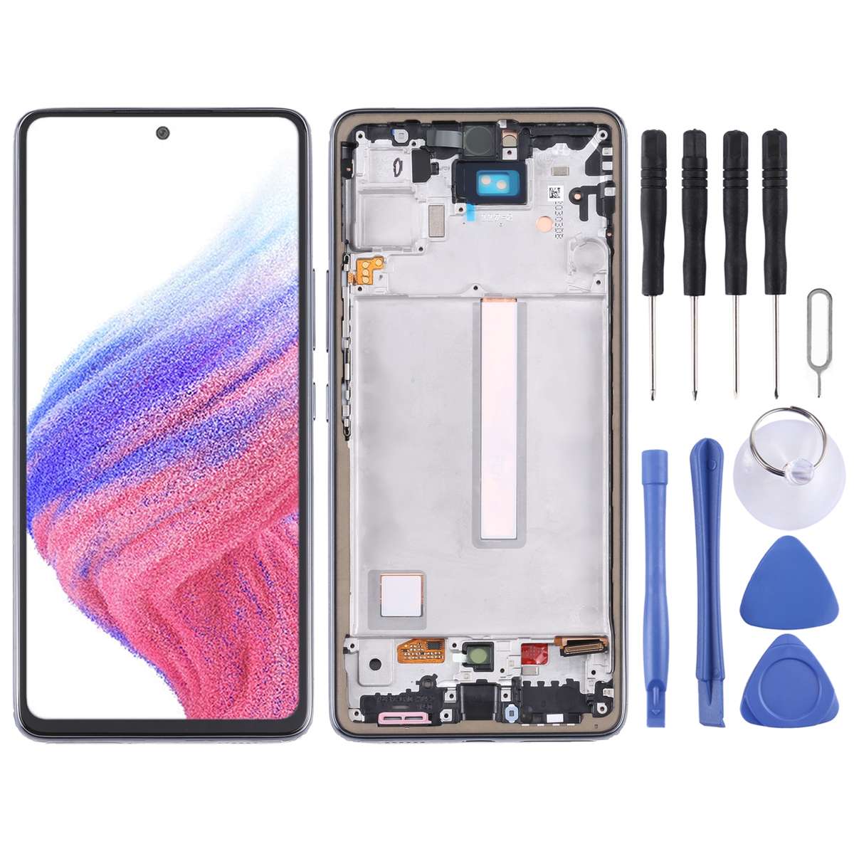 Original Super AMOLED LCD Screen For Samsung Galaxy A53 5G SM-A536B Digitizer Full Assembly with Fra