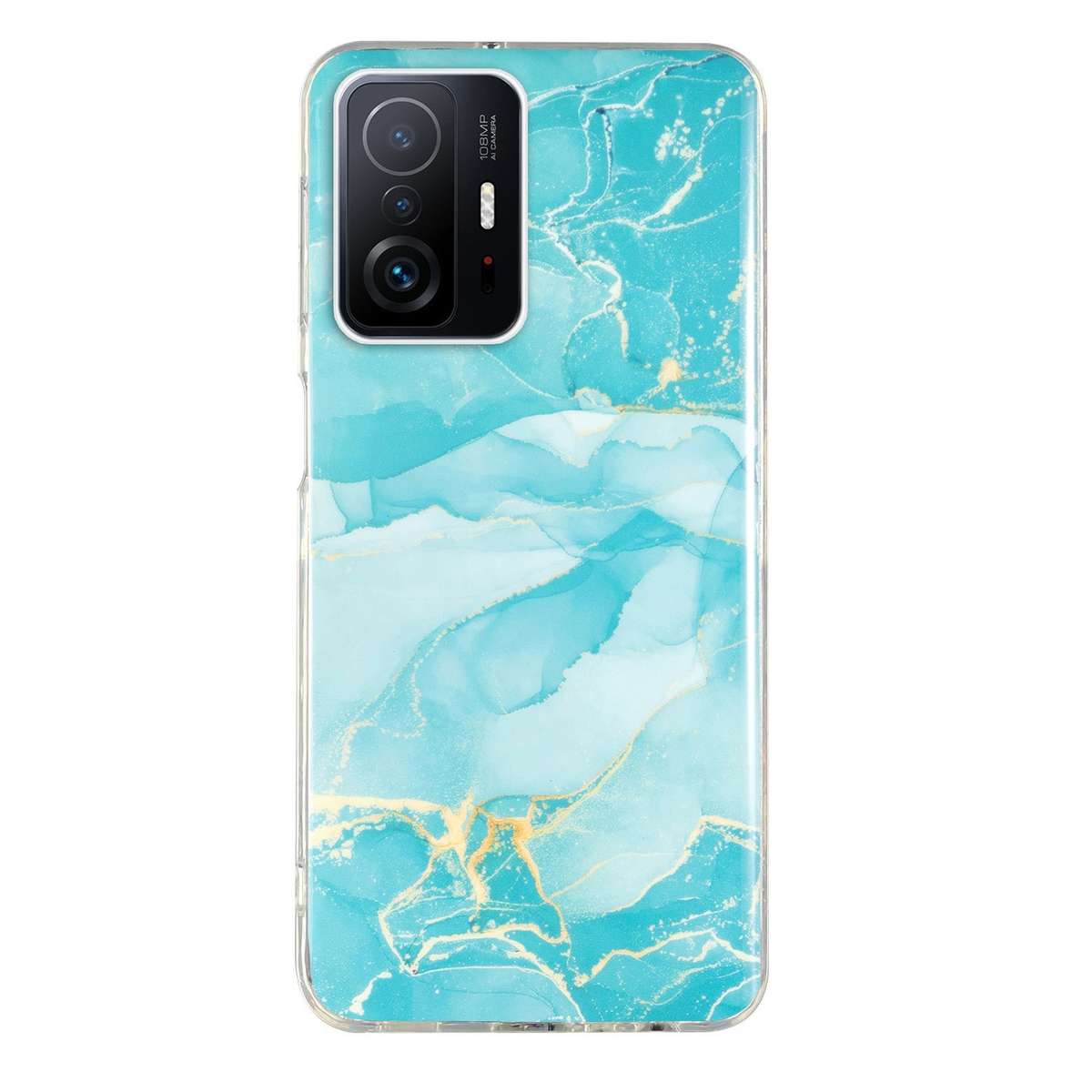 For Xiaomi Redmi 10 IMD Marble Pattern TPU Phone Case(White)