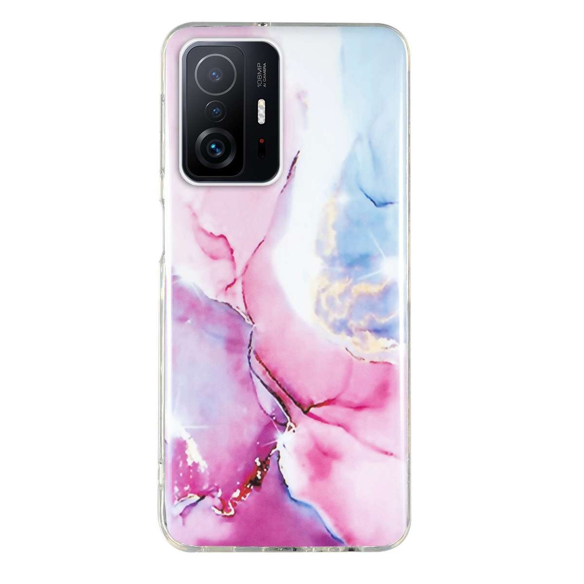 For Xiaomi Redmi 10 IMD Marble Pattern TPU Phone Case(White)