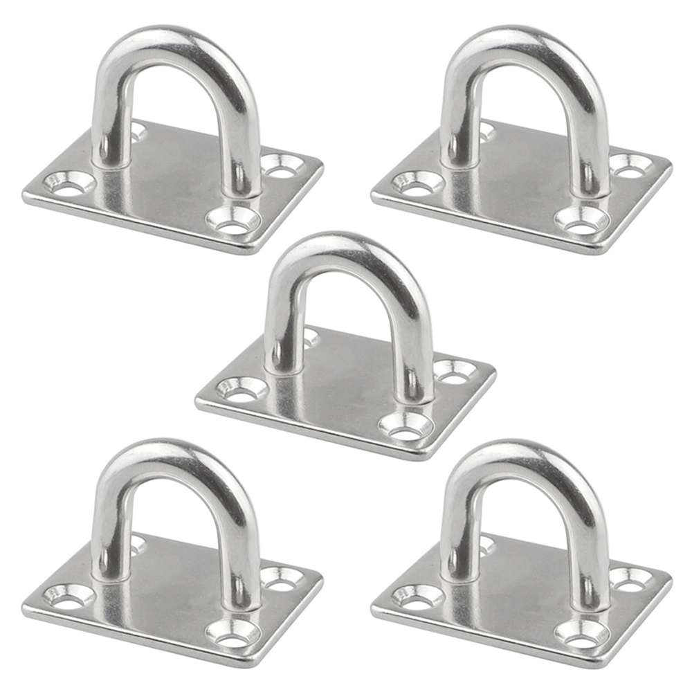 5 PCS 5mm 316 Stainless Steel Ship Square Door Hinges Buckle