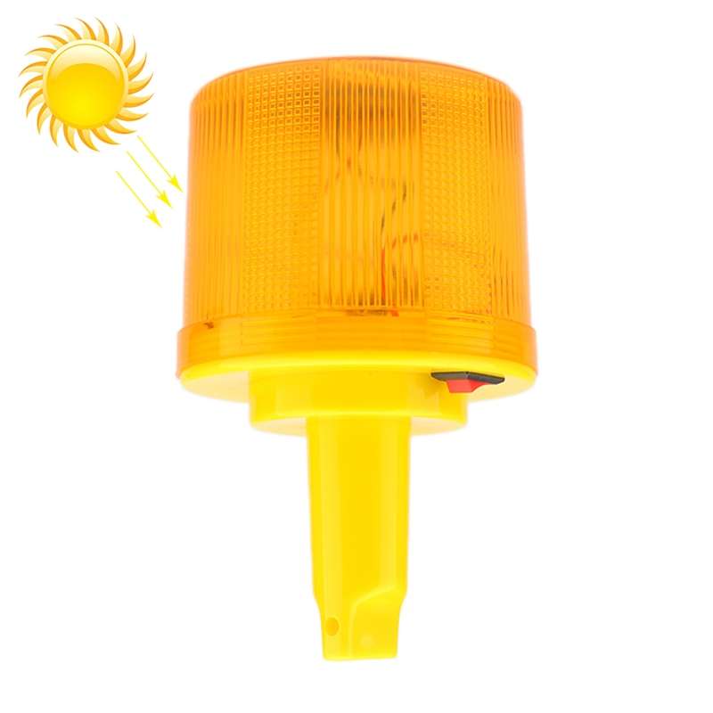 Night Solar Safety Warning Flash Light, Specification:03 Slim Sticks Tied or Inserted(Yellow)