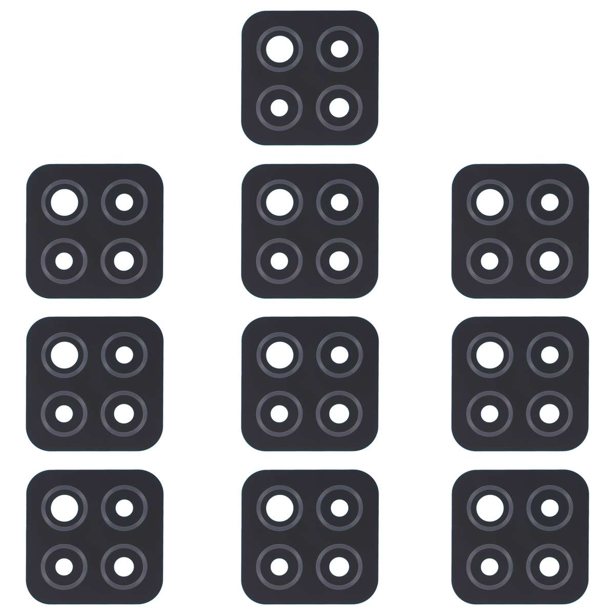 For OPPO A53 5G/A72 5G/A73 5G 10 PCS Back Camera Lens