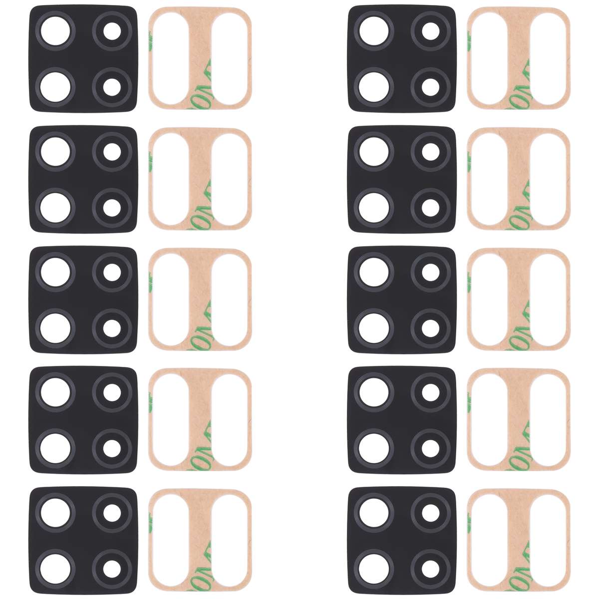For OPPO A73/F17 10 PCS Back Camera Lens