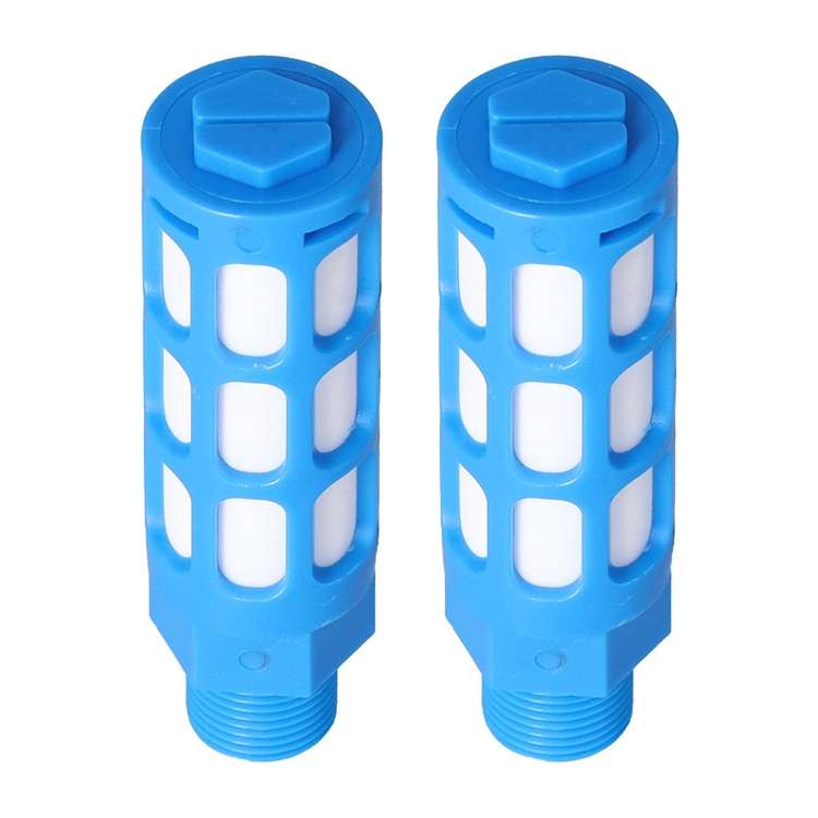 LAIZE Plastic Pneumatic Muffler, Caliber:1 Point(Black)
