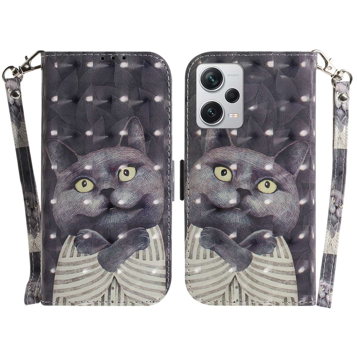 For Xiaomi Redmi Note 12 Pro+ 3D Colored Horizontal Flip Leather Phone Case(Magnolia)