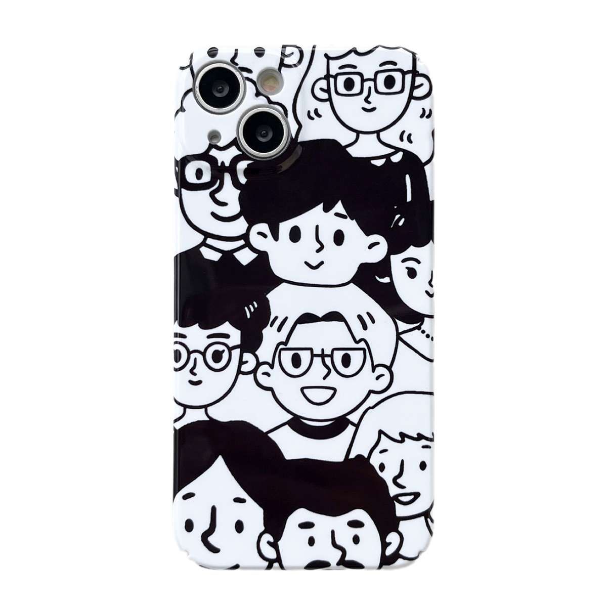 For iPhone XR Precise Hole Glossy PC Phone Case(Color Monster)