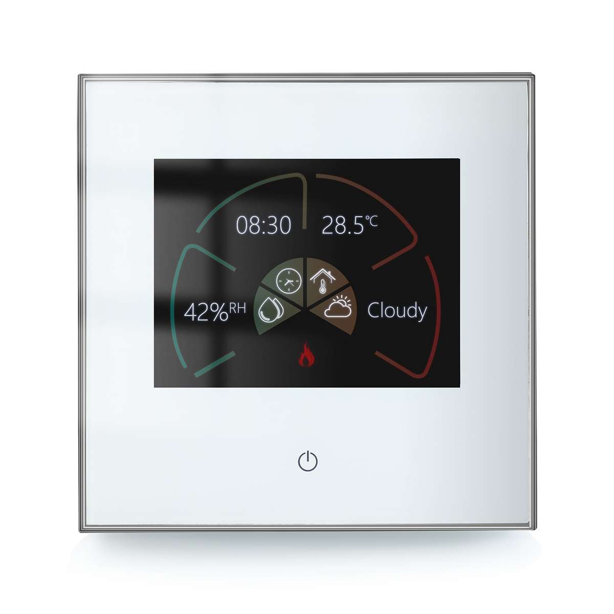 BHT-2002GBLM 220V Smart Home Heating Thermostat Electric Heating WiFi Thermostat with External Senso