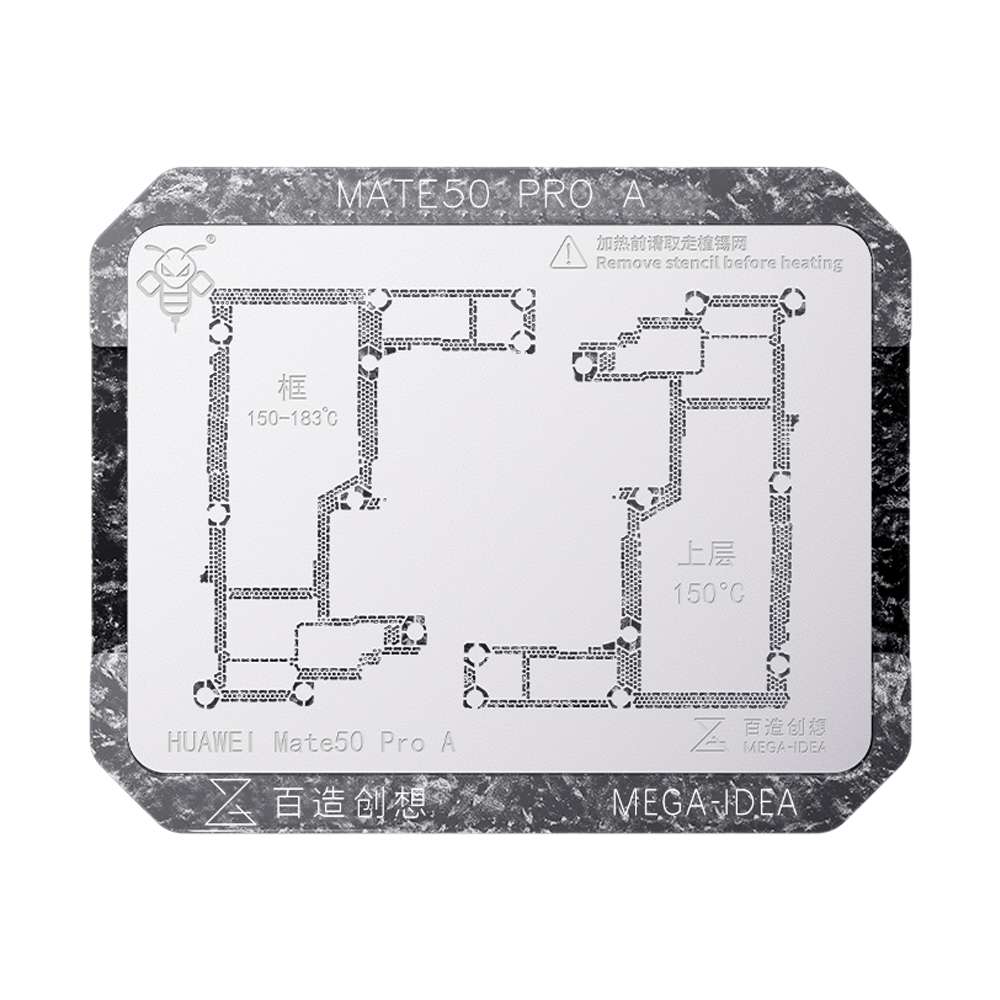 For Huawei Mate 50 Pro A Qianli Mega-idea Multi-functional Middle Frame Positioning BGA Reballing Pl