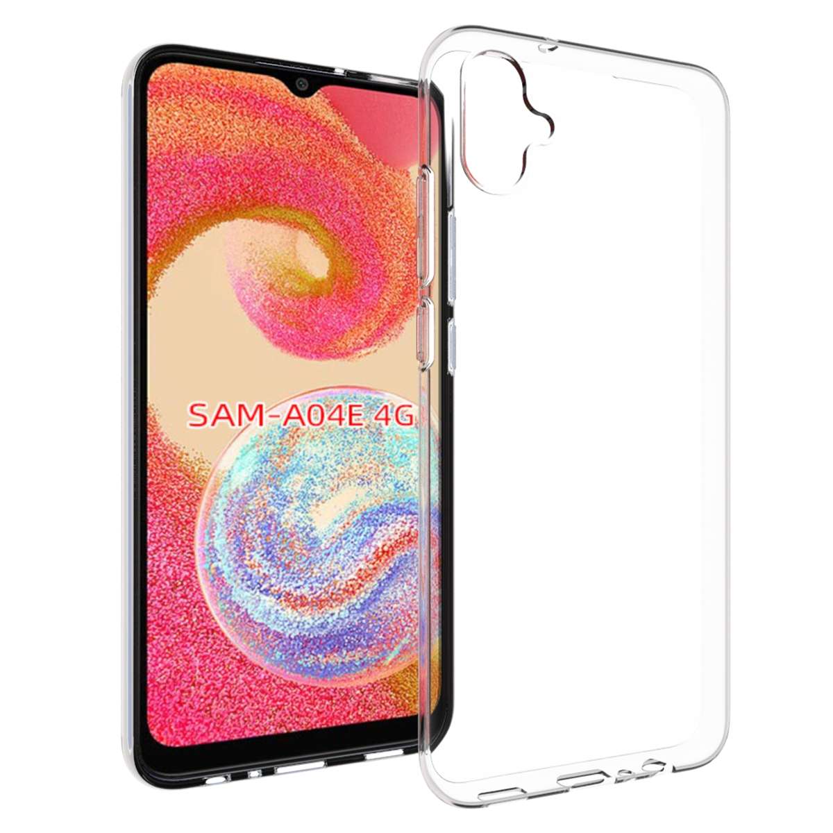 For Samsung Galaxy A04e 4G Waterproof Texture TPU Phone Case(Transparent)