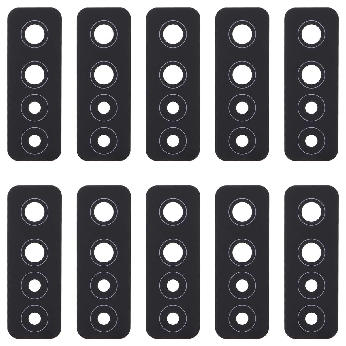 For Tecno Camon 17 Pro CG8 10pcs Back Camera Lens