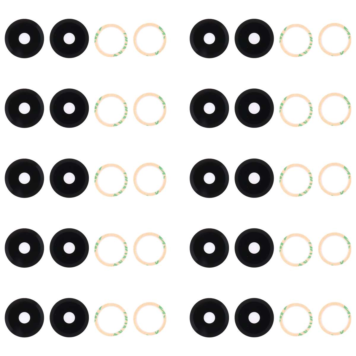 For vivo Y35 10pcs Back Camera Lens