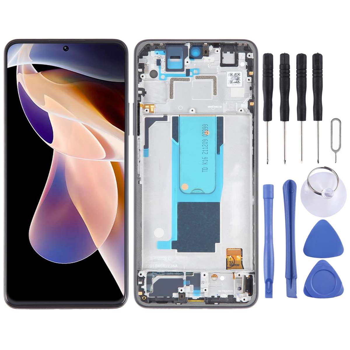 For Xiaomi Redmi Note 11 Pro+ 5G LCD Screen Digitizer Full Assembly with Frame(Green)