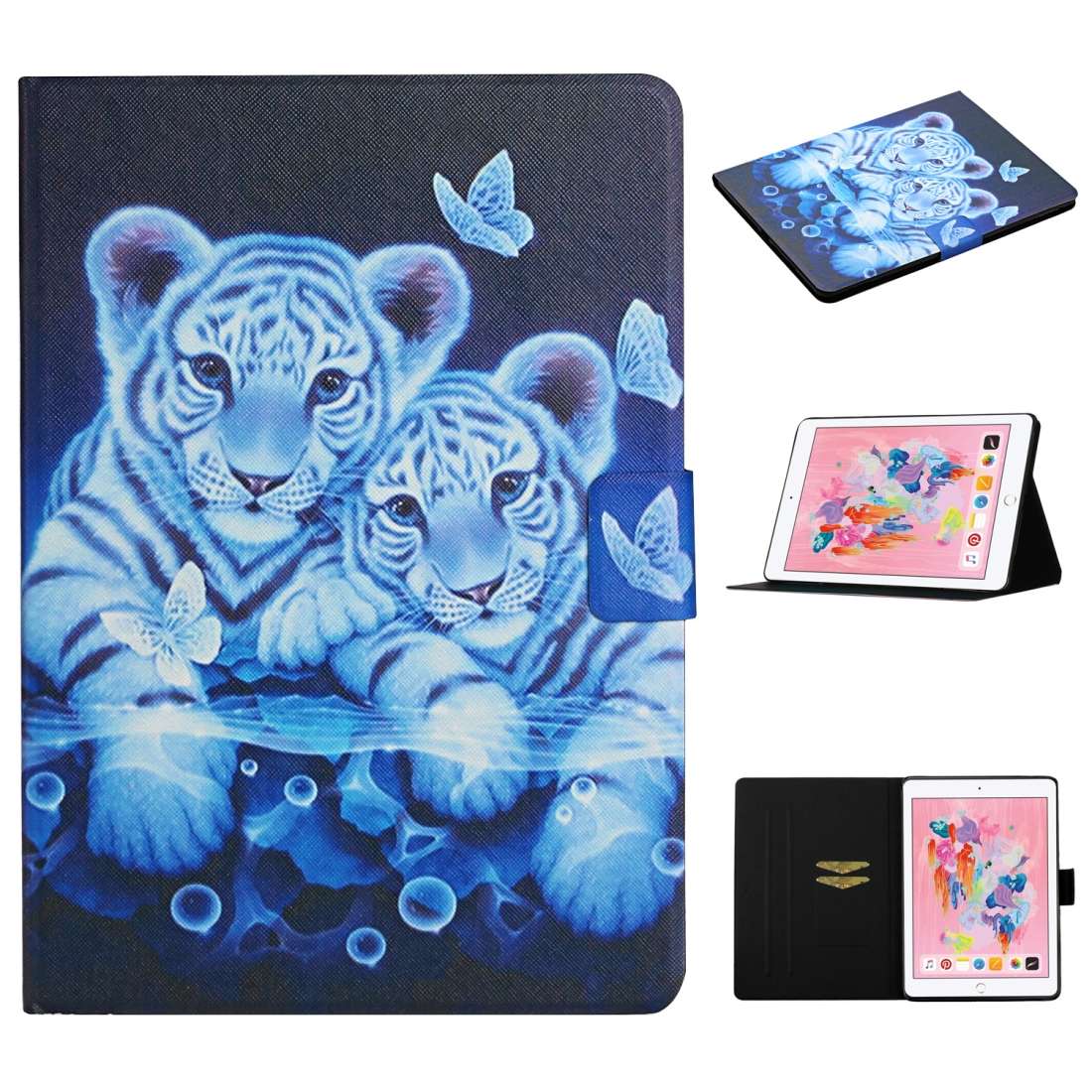 For iPad Pro 10.5 Colored Drawing Pattern Horizontal Flip Leather Case with Holder & Card Slots & Sl