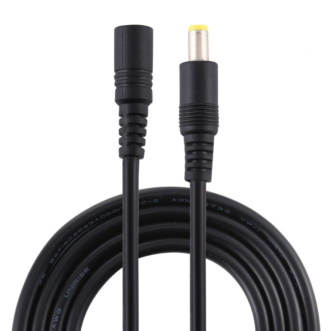 8A 5.5 x 2.5mm Female to Male DC Power Extension Cable, Cable Length:3m(Black)