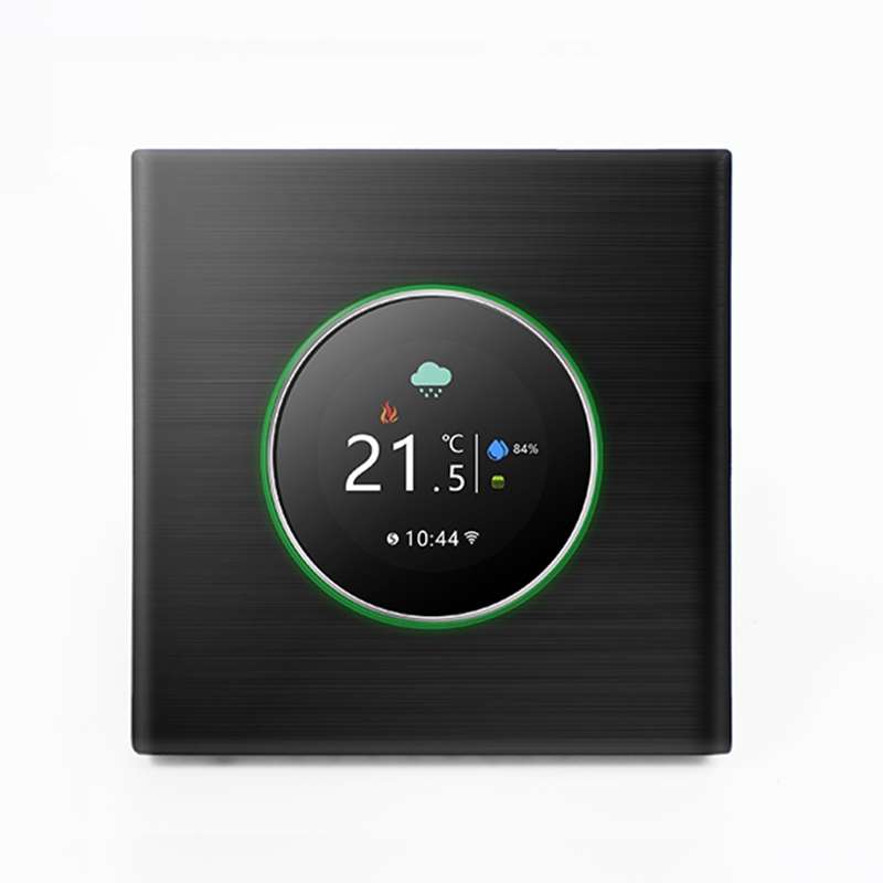 BHT-7000-GCLW 95-240V AC 3A Smart Knob Boiler Heating Thermostat with Internal Sensor & WiFi Connect