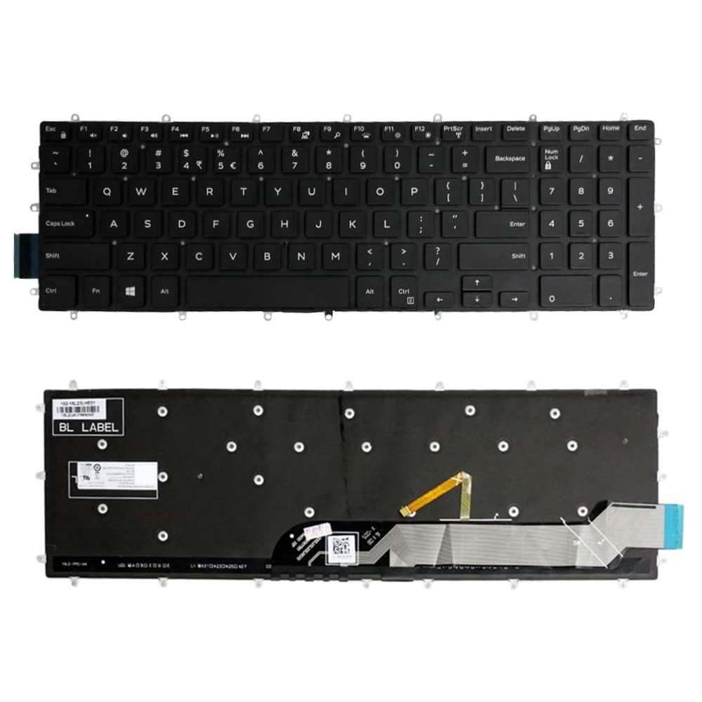 Backlight Laptop Keyboard For Dell G3 3579 3779 / G5 5587 / G7 7588(Red Word)