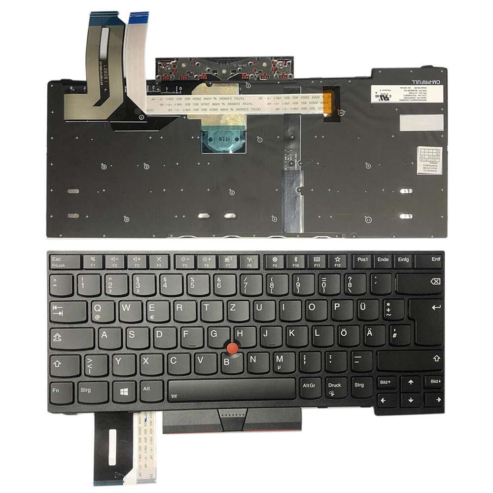 For Lenovo Thinkpad E480 E485 T480s L480 German Version Laptop Keyboard